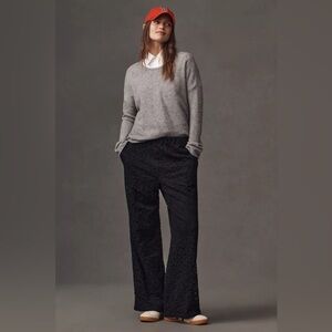 NWT Anthropologie XL Tall The Brooklin Lace Pull-On Track Pants by Maeve
